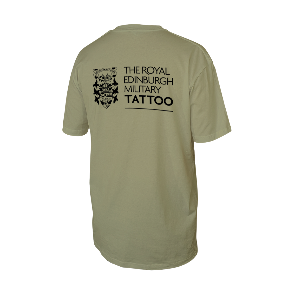 The Royal Edinburgh Military Tattoo Adults Khaki Dual Print T-Shirt