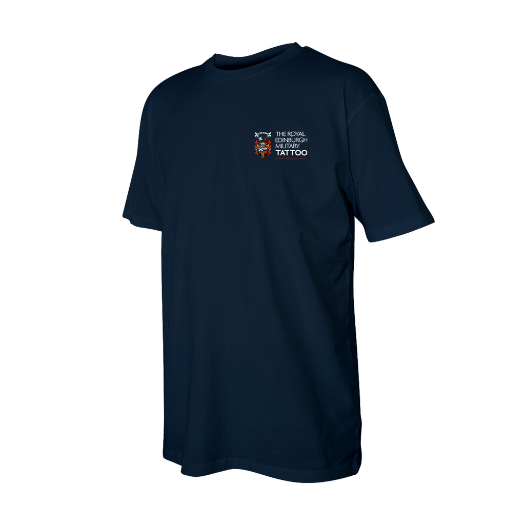 The Royal Edinburgh Military Tattoo Adults Navy 75 Year Logo T-Shirt